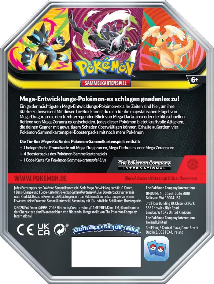 POKÉMON TIN BOX: MEGA MONDSCHEIN EX -EN-