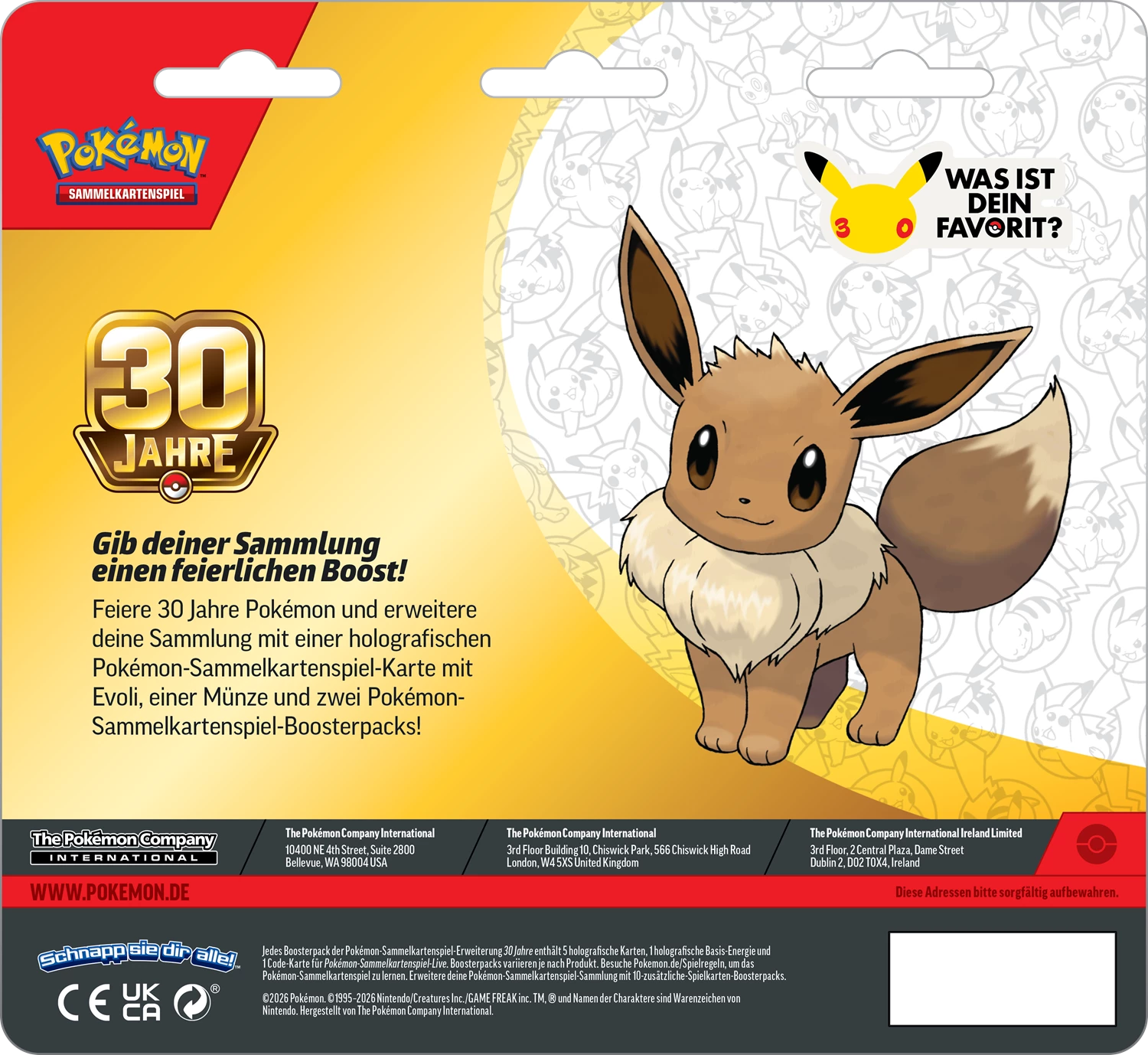 PRE-ORDER: POKÉMON 2-PACK BLISTER 30TH CELEBRATIONS -DE-