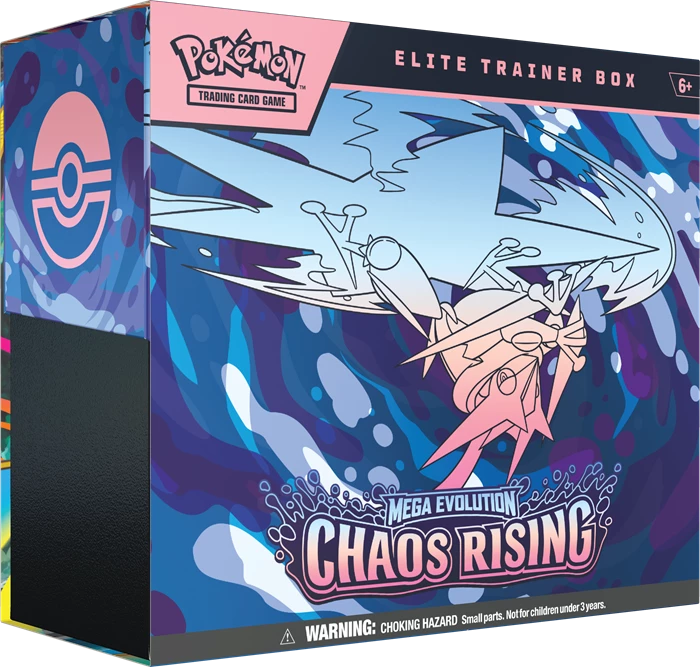PRE-ORDER: POKÉMON ETB MEGA EVOLUTION: CHAOS RISING -EN-