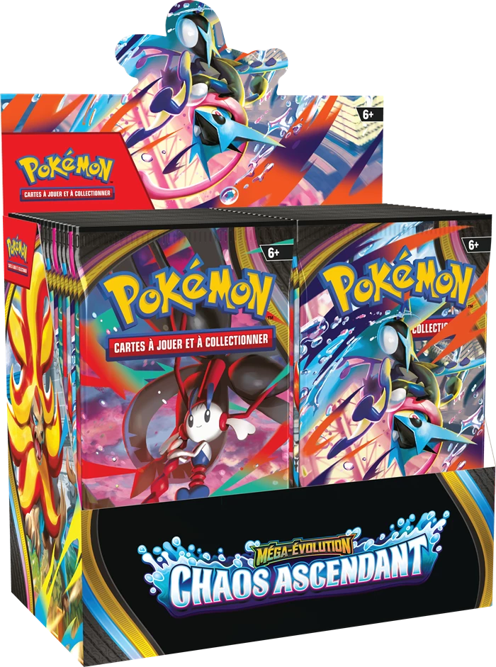 PRE-ORDER: POKÉMON DISPLAY: MÉGA-ÉVOLUTION CHAOS ASCENDANT -FR-