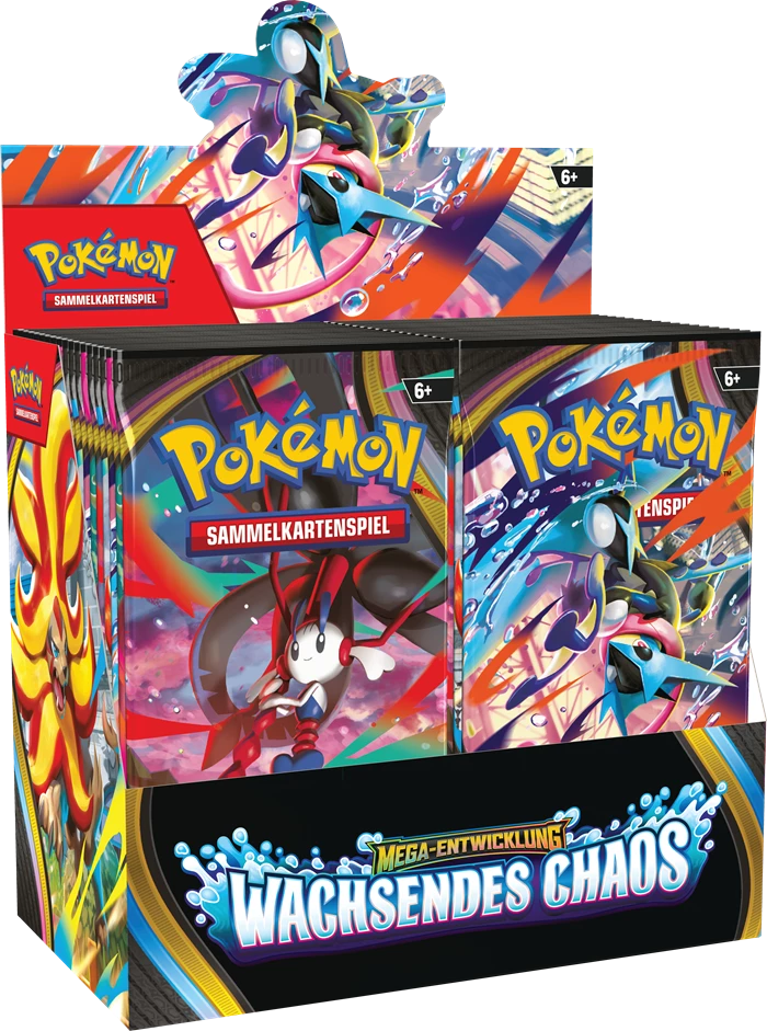 PRE-ORDER: POKÉMON DISPLAY: MEGA-ENTWICKLUNG WACHSENDES CHAOS -DE-