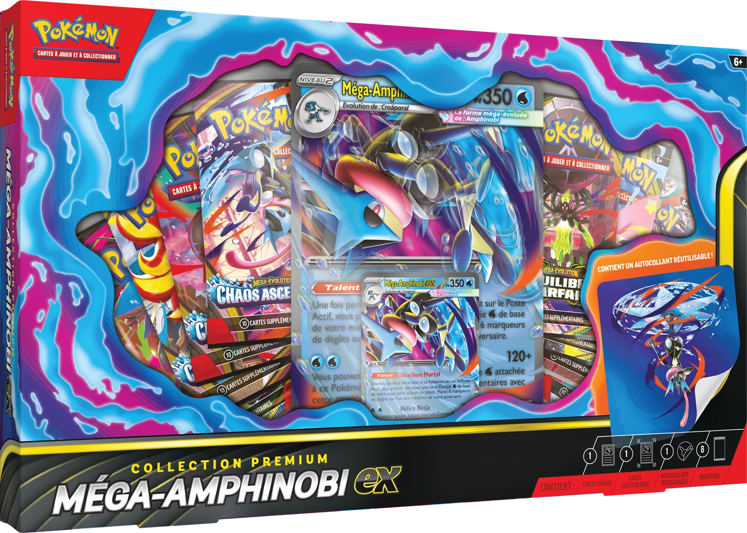 POKÉMON MEGA EVOLUTION: MÉGA-AMPHINOBI EX PREMIUM COLLECTION -FR-