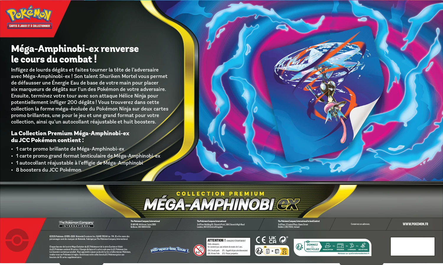 POKÉMON MEGA EVOLUTION: MÉGA-AMPHINOBI EX PREMIUM COLLECTION -FR-