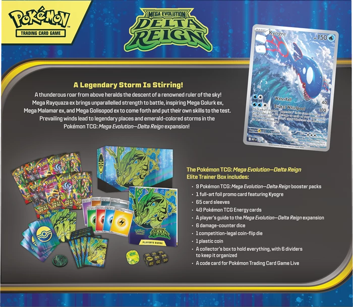 PRE-ORDER: POKÉMON ETB: MEGA EVOLUTION DELTA REIGN