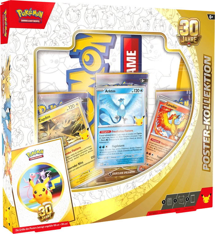 PRE-ORDER: POKÉMON POSTER COLLECTION 30 CELEBRATIONS -DE-