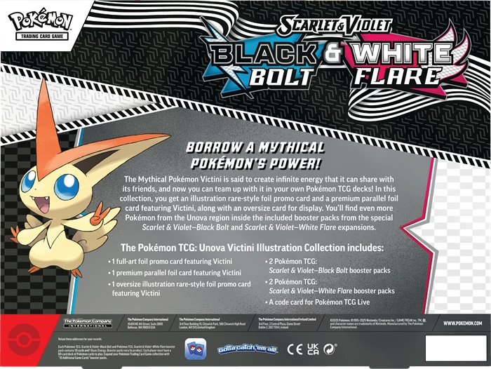 POKÉMON VICTINI ILLUSTRATION COLLECTION SCARLET & VIOLET: BLACK BOLT & WHITE FLARE