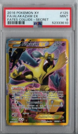 2016 ALAKAZAM EX #125 - PSA 9