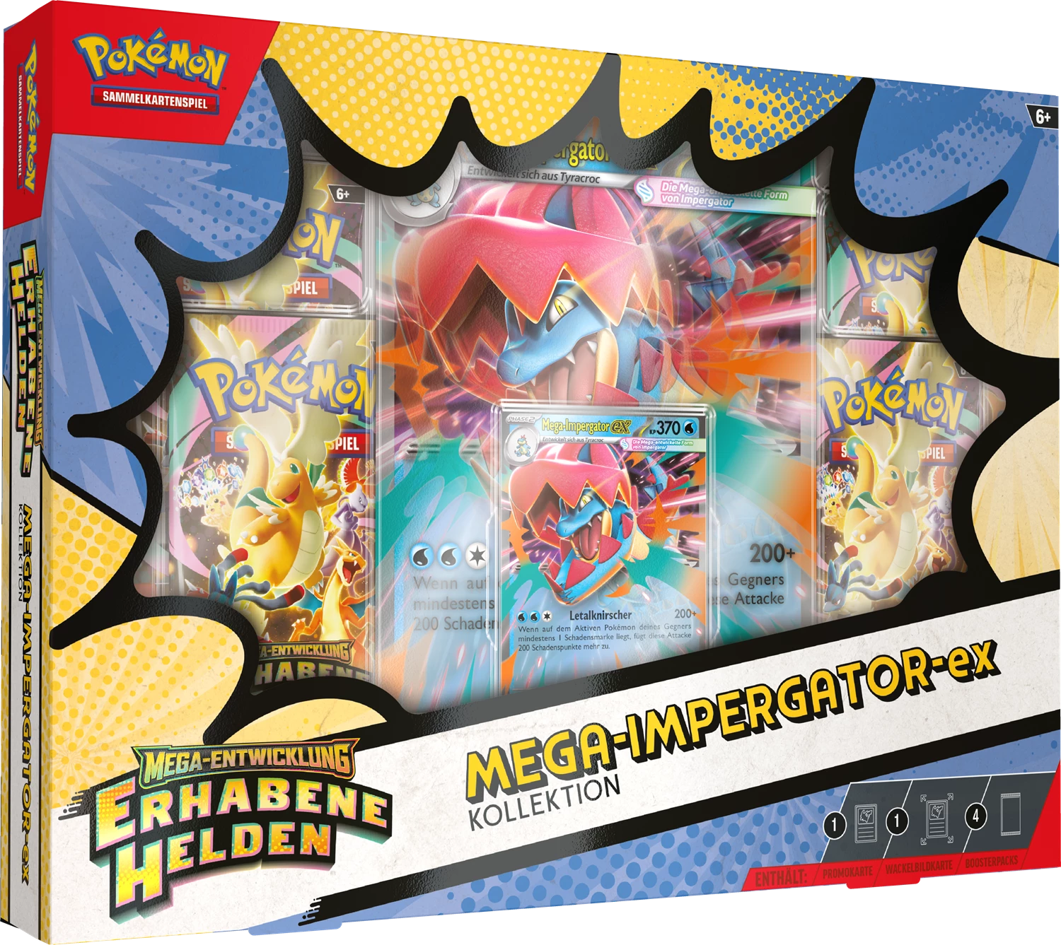 PRE-ORDER POKÉMON MEGA-ENTWICKLUNG: ERHABENE HELDEN EX BOX -DE-