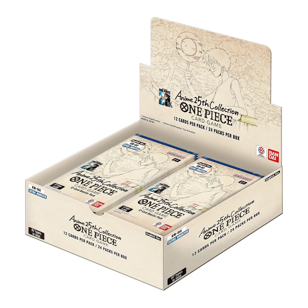 PRE-ORDER ONE PIECE EB02 DISPLAY: ANIME 25th COLLETION -EN-