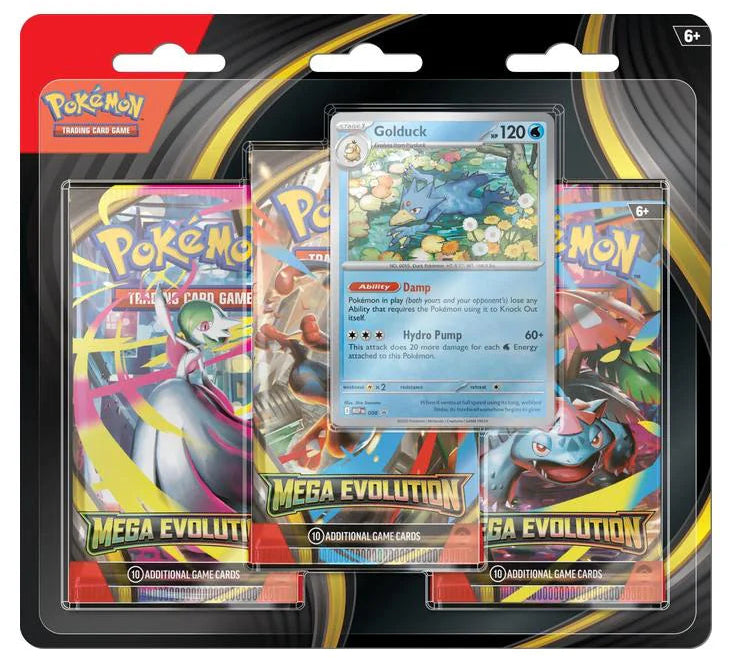 POKÉMON 3-PACK BLISTER MEGA EVOLUTIONS