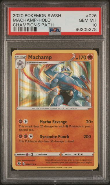 2020 MACHAMP-HOLO #026 - PSA 10
