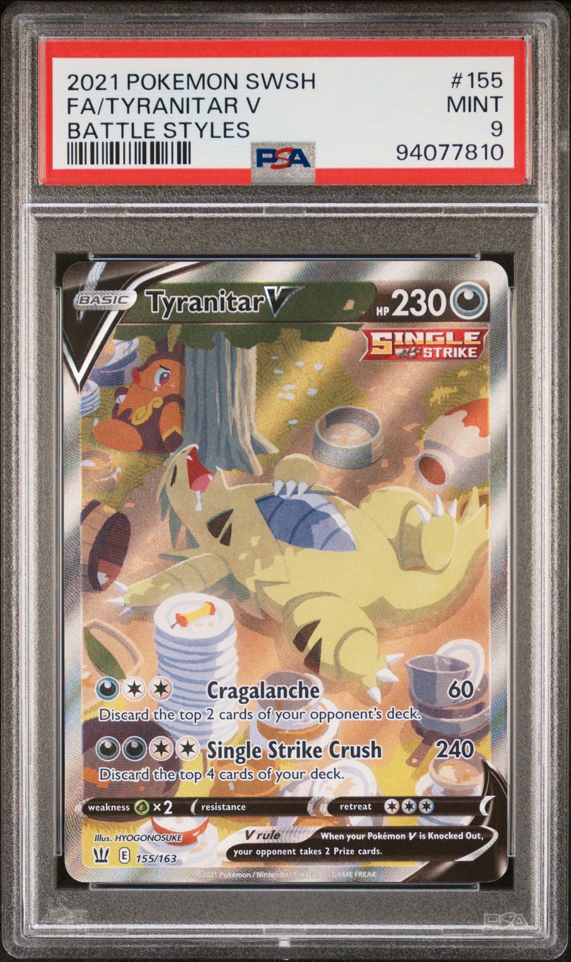 2021 TYRANITAR V #155 - PSA 9