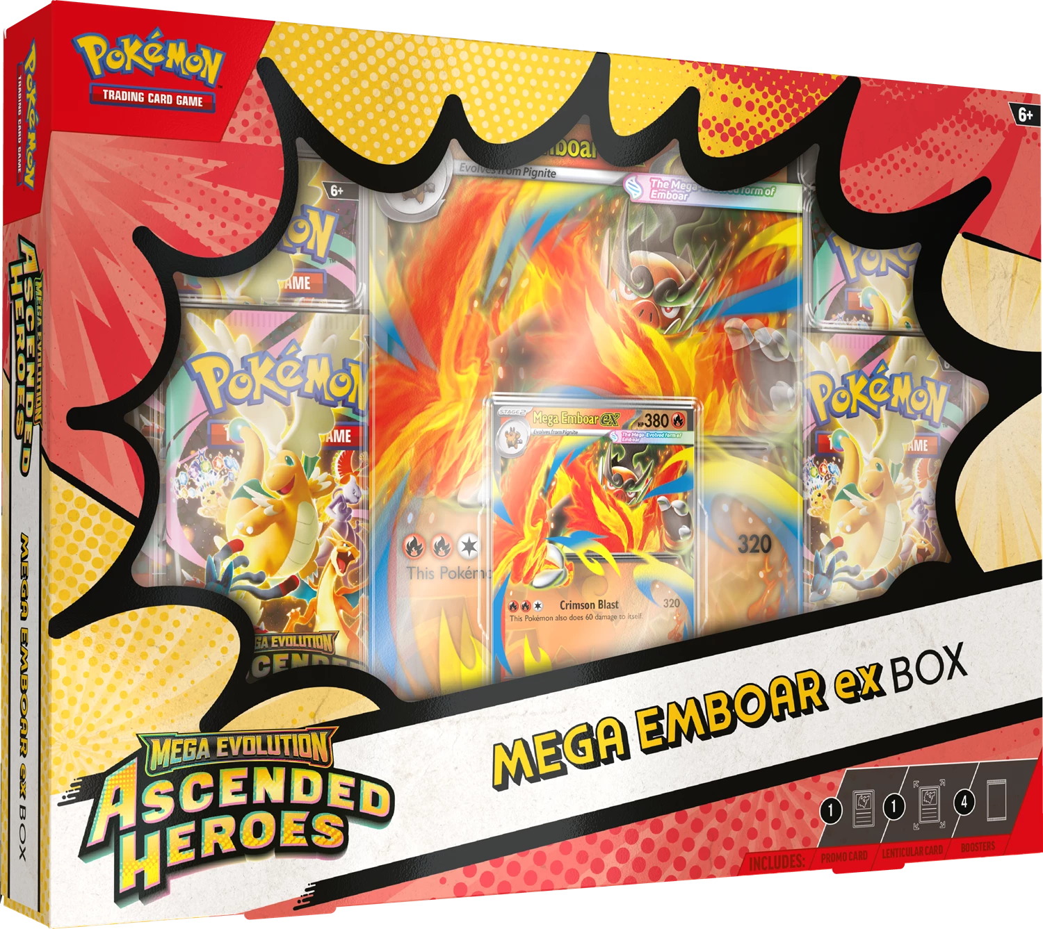 PRE-ORDER POKÉMON MEGA EVOLUTION: ASCENDED HEROES EX BOX -EN-