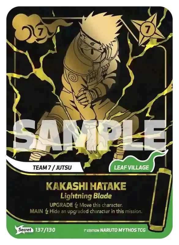 NARUTO MYTHOS TCG KONOHA SHIDO FIRST SET BOOSTER DISPLAY