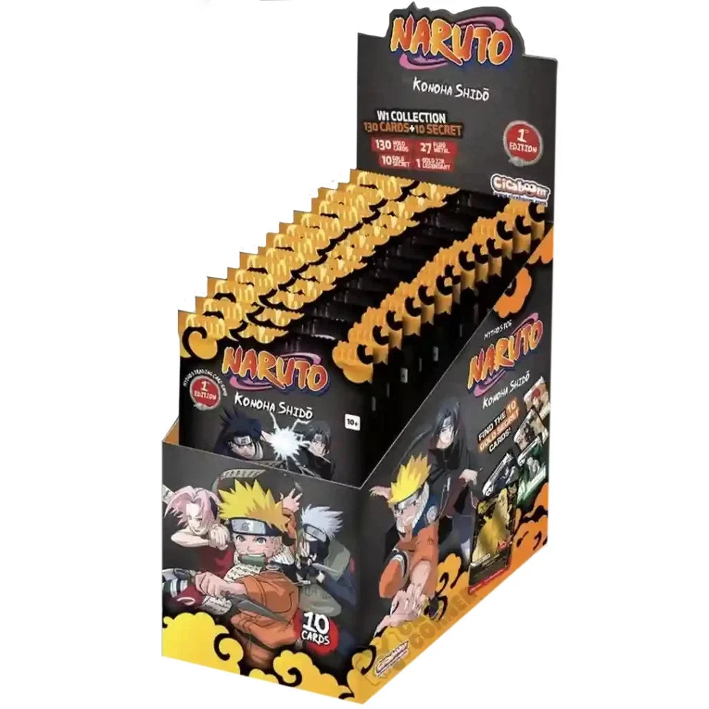 NARUTO MYTHOS TCG KONOHA SHIDO FIRST SET BOOSTER DISPLAY
