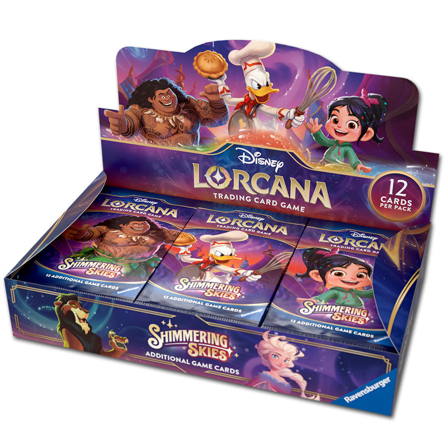 DISNEY LORCANA TCG DISPLAY: SHIMMERING SKIES