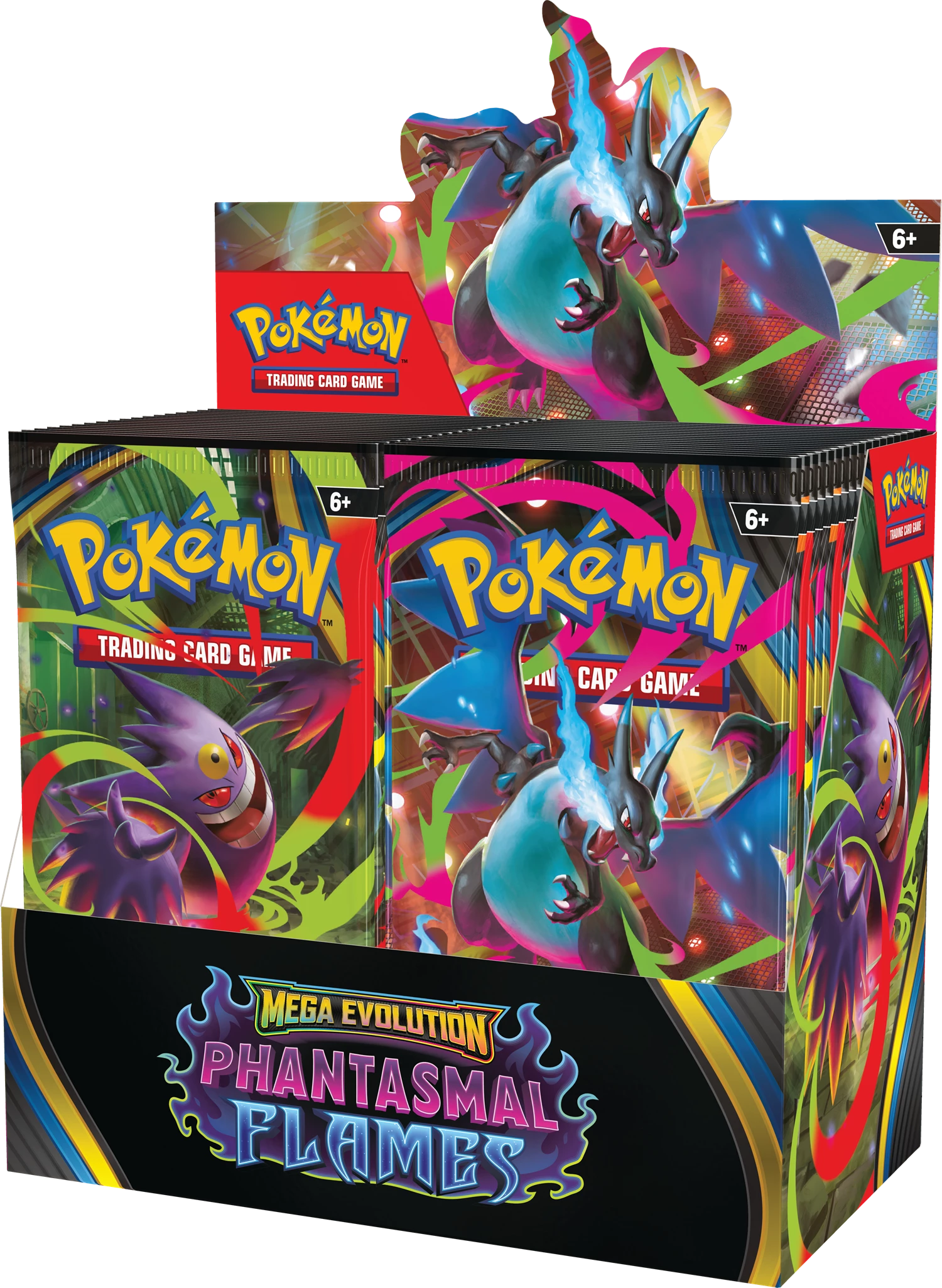 PRE-ORDER: POKÉMON DISPLAY: MEGA EVOLUTION PHANTASMAL FLAMES