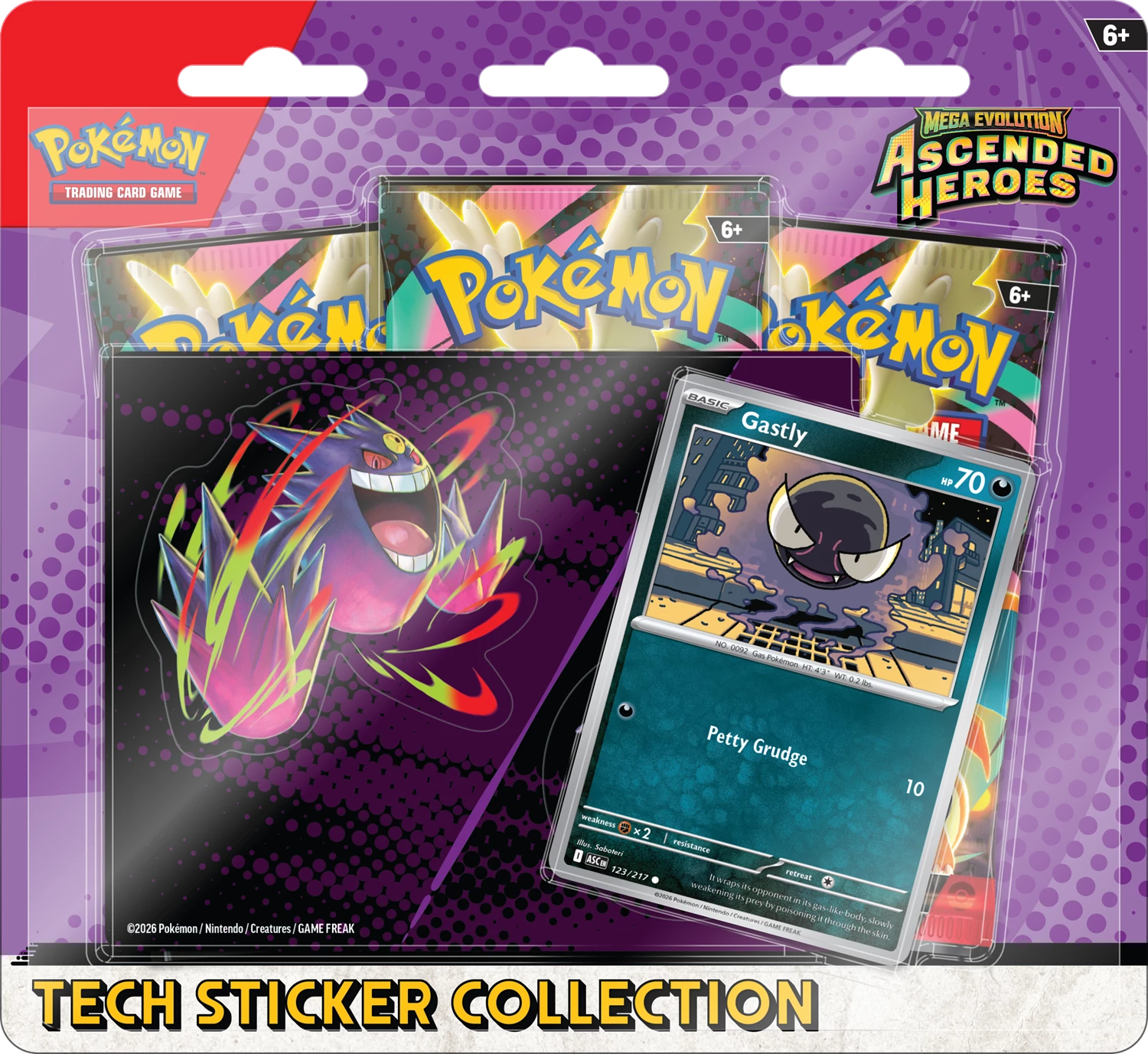 PRE-ORDER: POKÉMON TECH-STICKER COLLECTION MEGA EVOLUTION: ASCENDED HEROES
