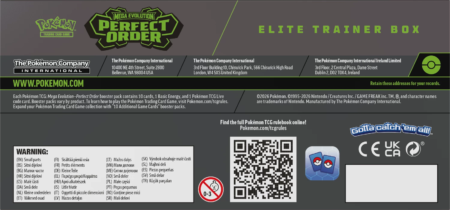 PRE-ORDER: POKÉMON ETB MEGA EVOLUTION: PERFECT ORDER