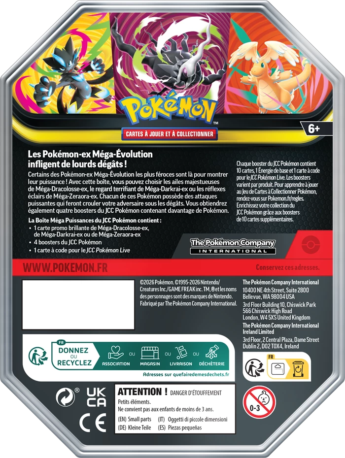 POKÉMON TIN BOX: MÉGA PUISSANCES EX -FR-