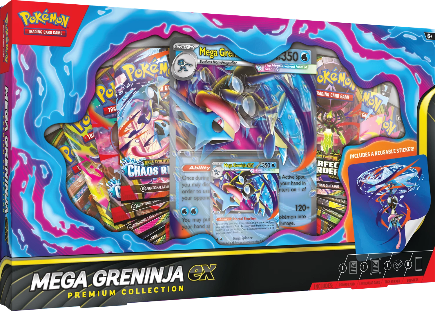 PRE-ORDER: POKÉMON MEGA EVOLUTION: MEGA GRENINJA EX PREMIUM COLLECTION -EN-