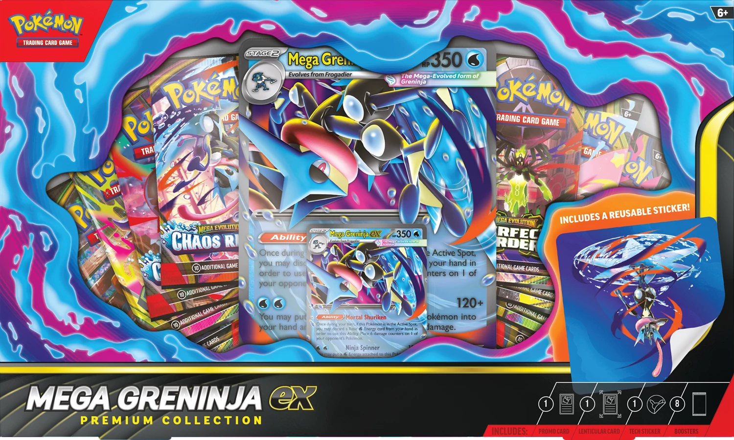 PRE-ORDER: POKÉMON MEGA EVOLUTION: MEGA GRENINJA EX PREMIUM COLLECTION -EN-