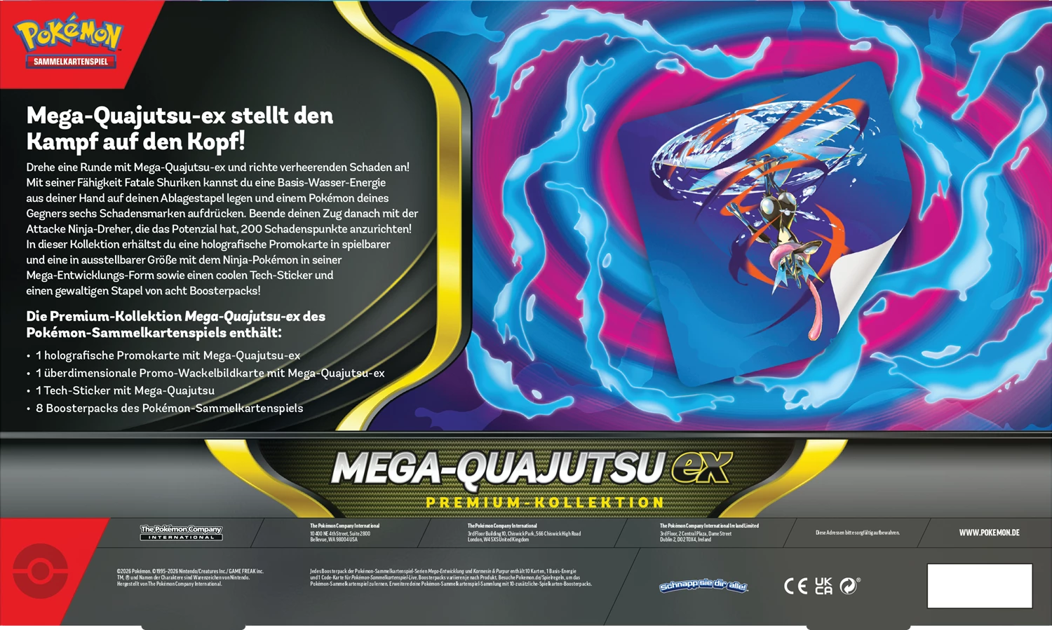 POKÉMON MEGA EVOLUTION: MEGA-QUAJUTSU EX PREMIUM COLLECTION -DE-