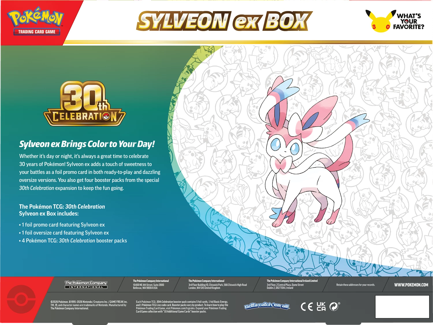 PRE-ORDER: POKÉMON 30 CELEBRATIONS EX BOX -EN-