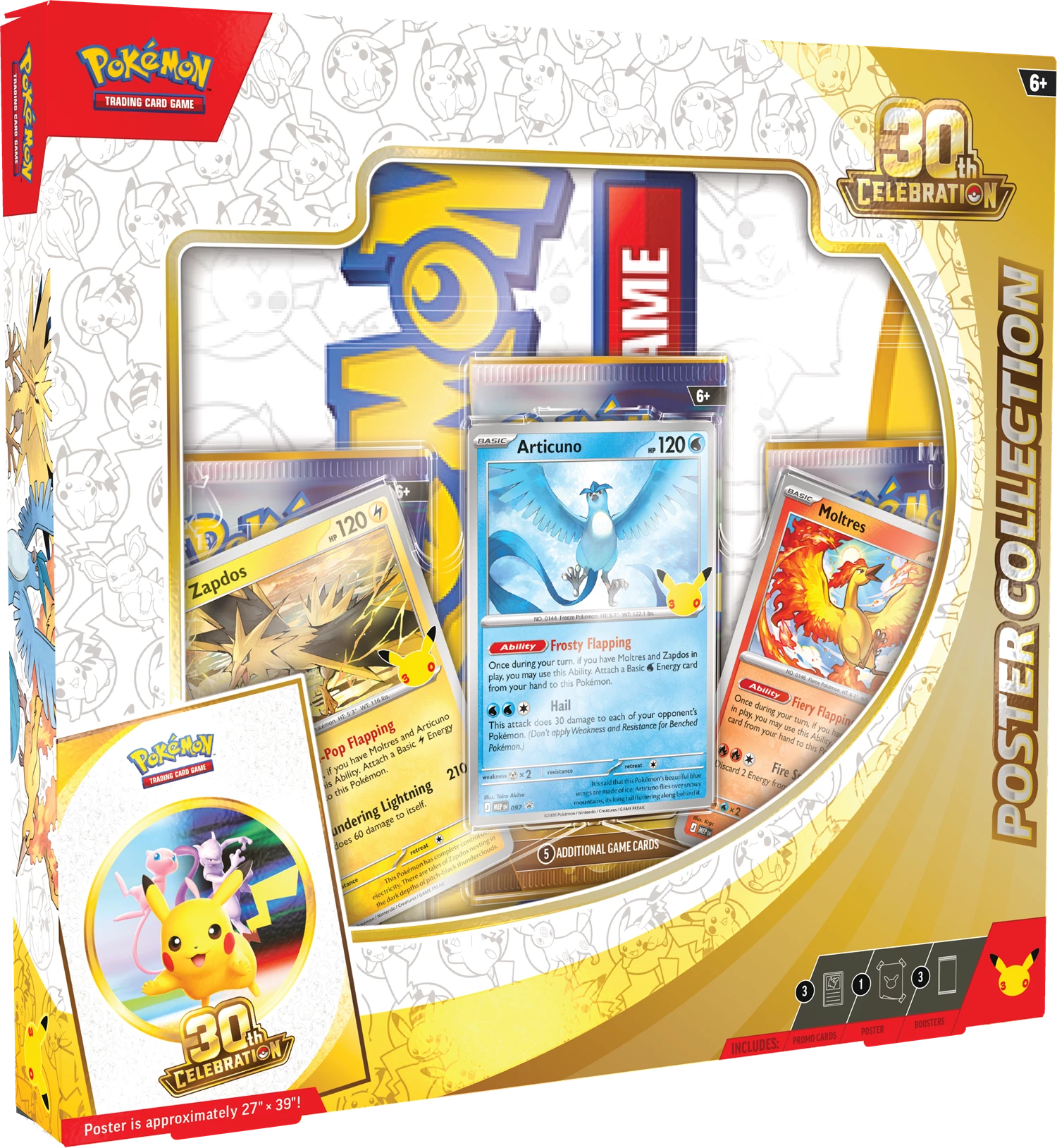 PRE-ORDER: POKÉMON POSTER COLLECTION 30 CELEBRATIONS -EN-
