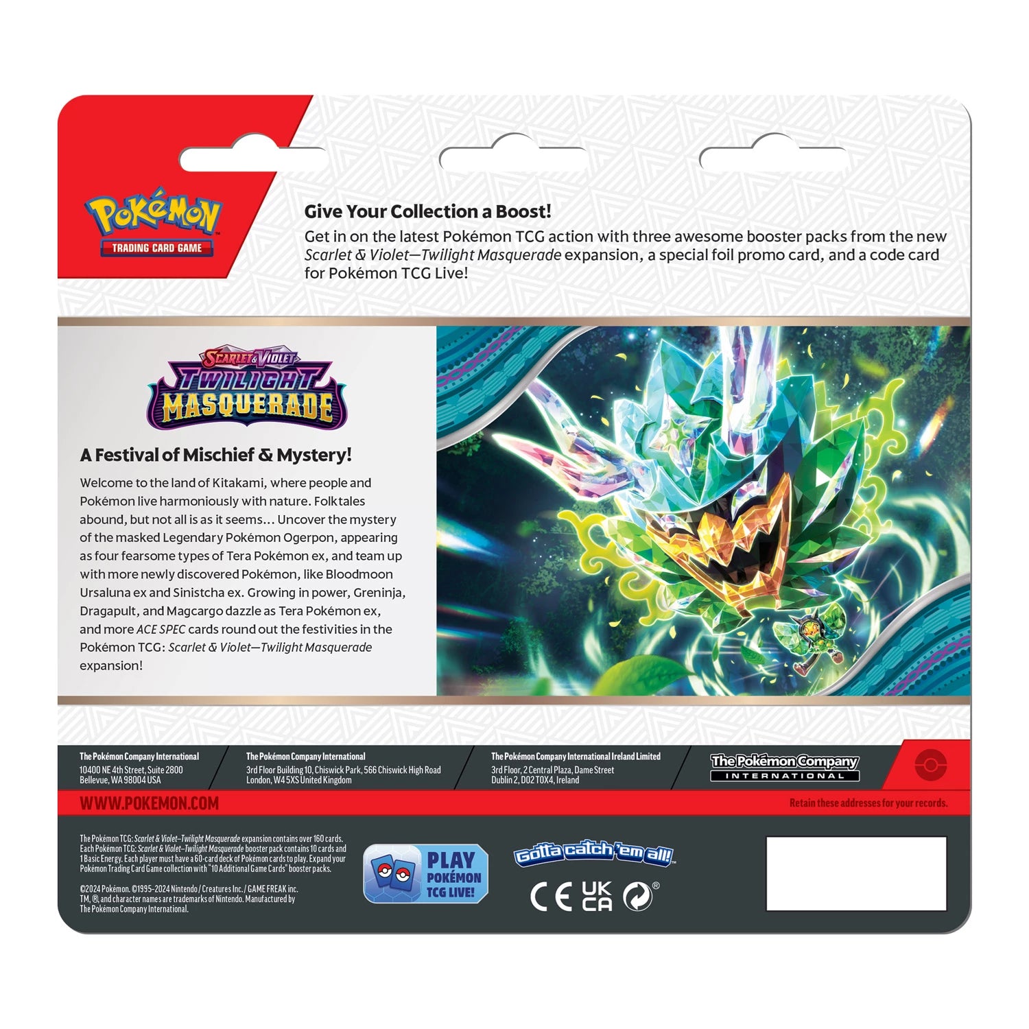 POKÉMON 3-PACK BLISTER SCARLET & VIOLET: TWILIGHT MASQUERADE