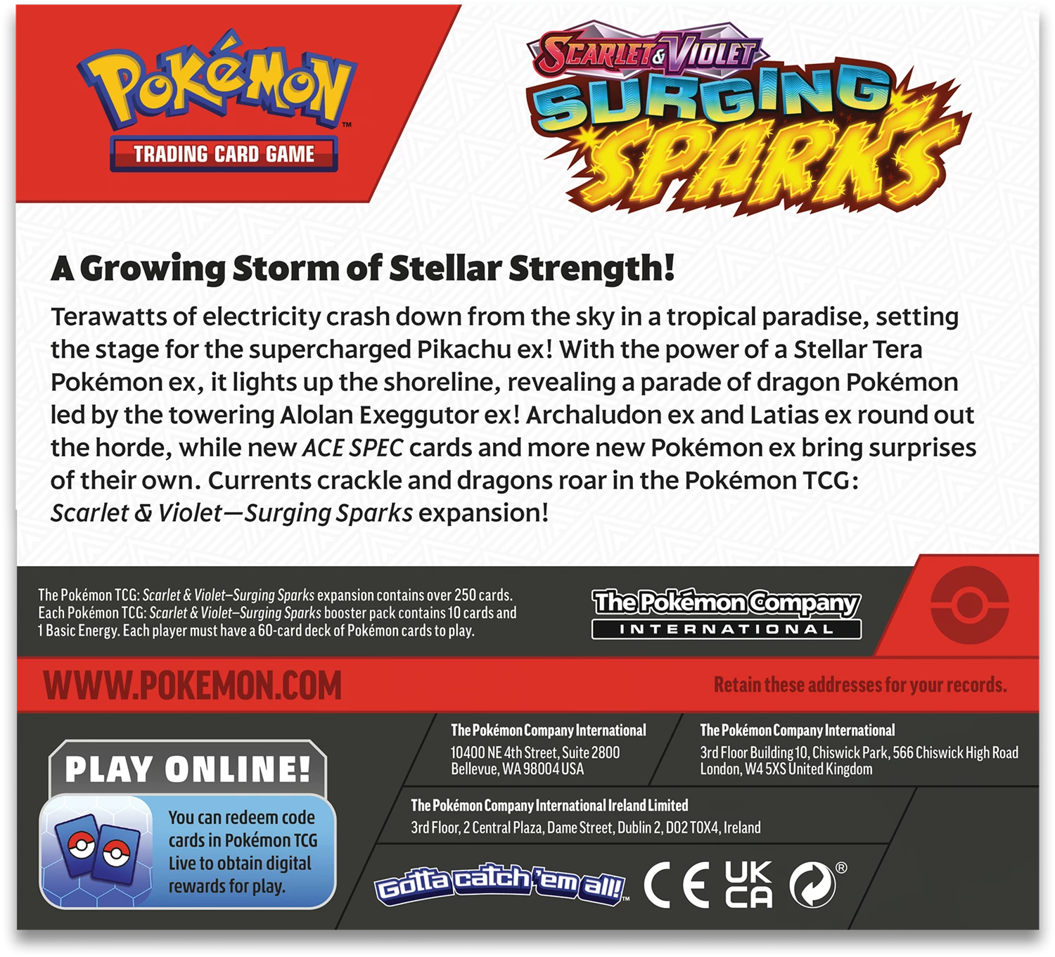 PRE-ORDER POKÉMON DISPLAY SCARLET & VIOLET: SURGING SPARKS