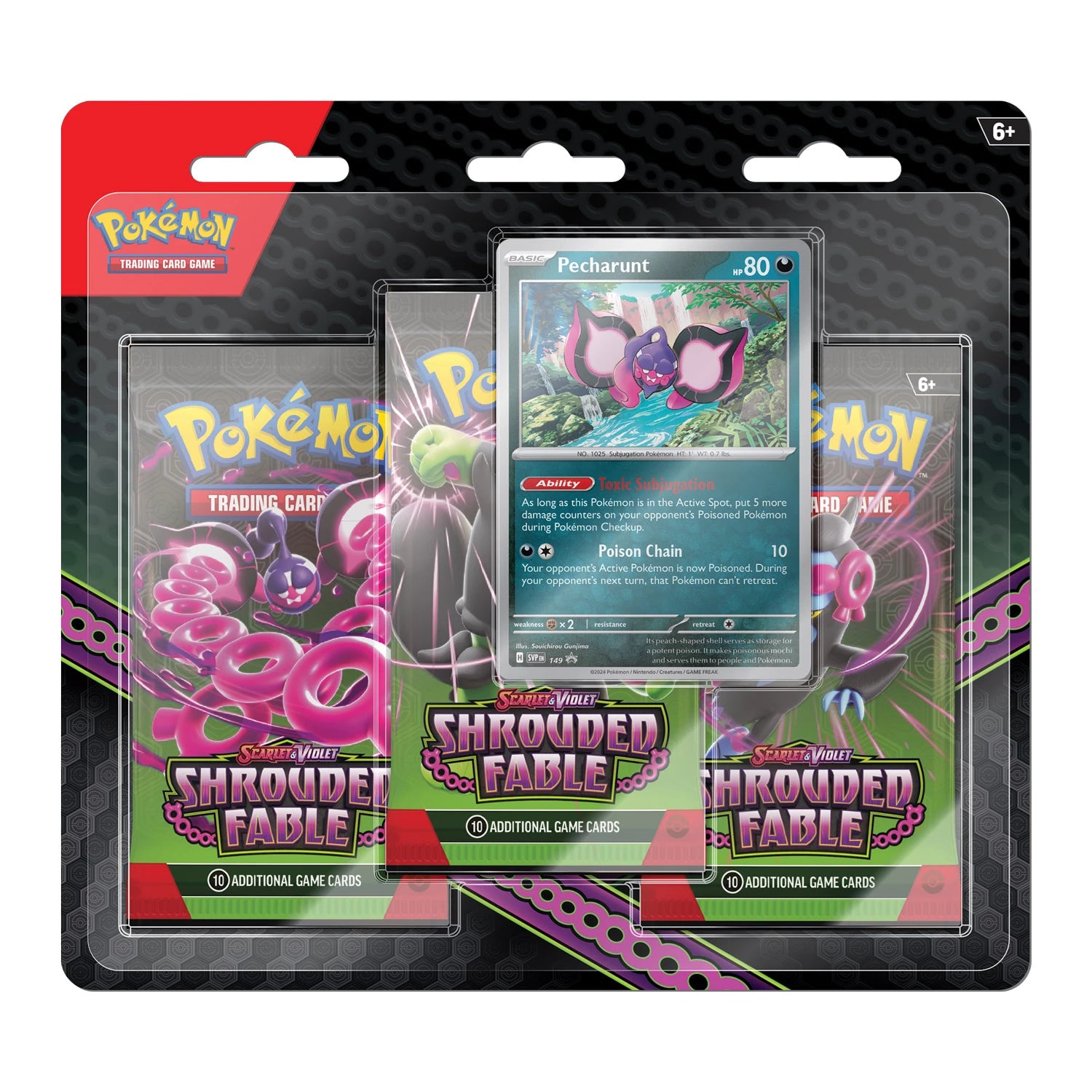 POKÉMON THREE PACK BLISTER SCARLET & VIOLET: SHROUDED FABLE