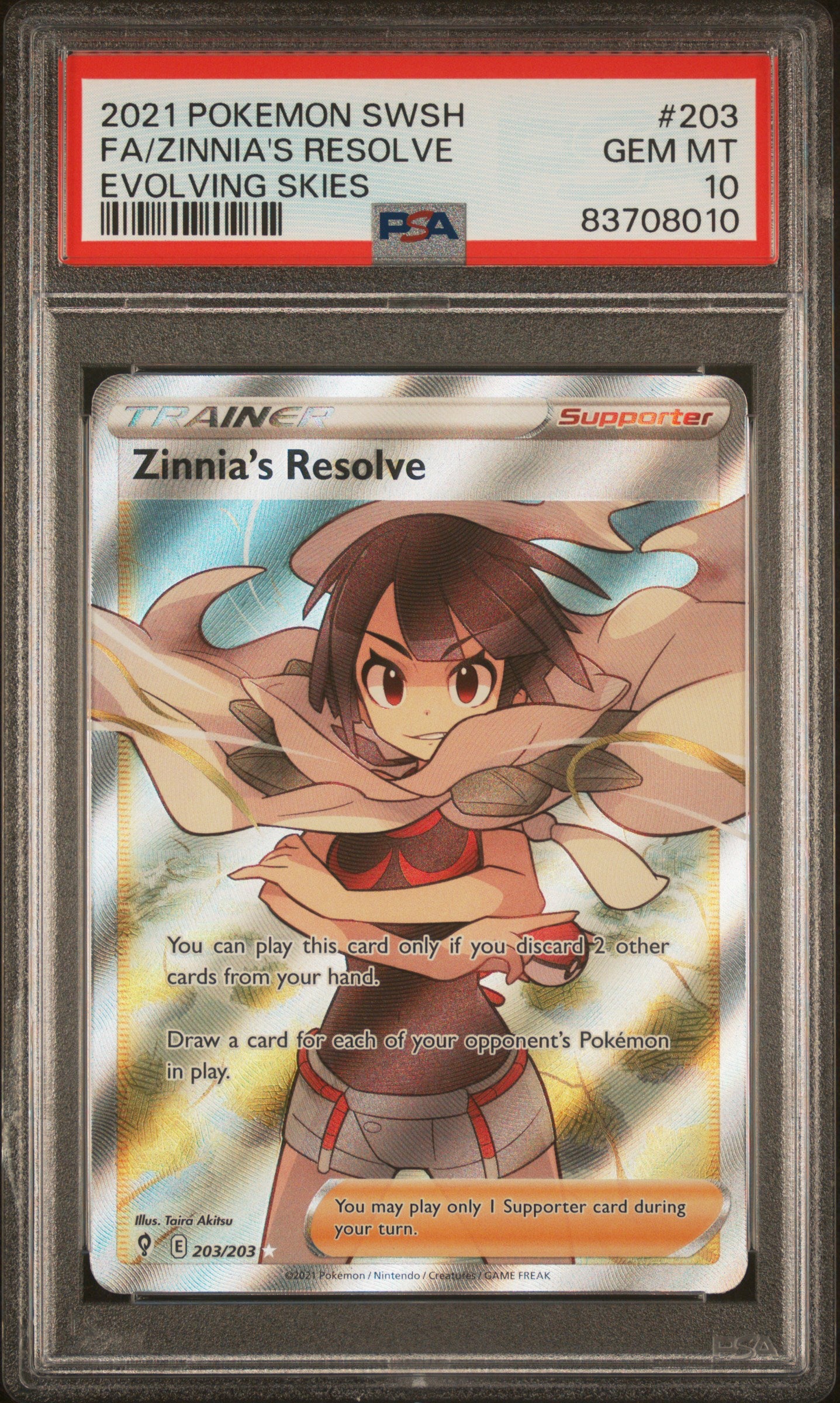 2021 ZINNIA'S RESOLVE #203 - PSA 10