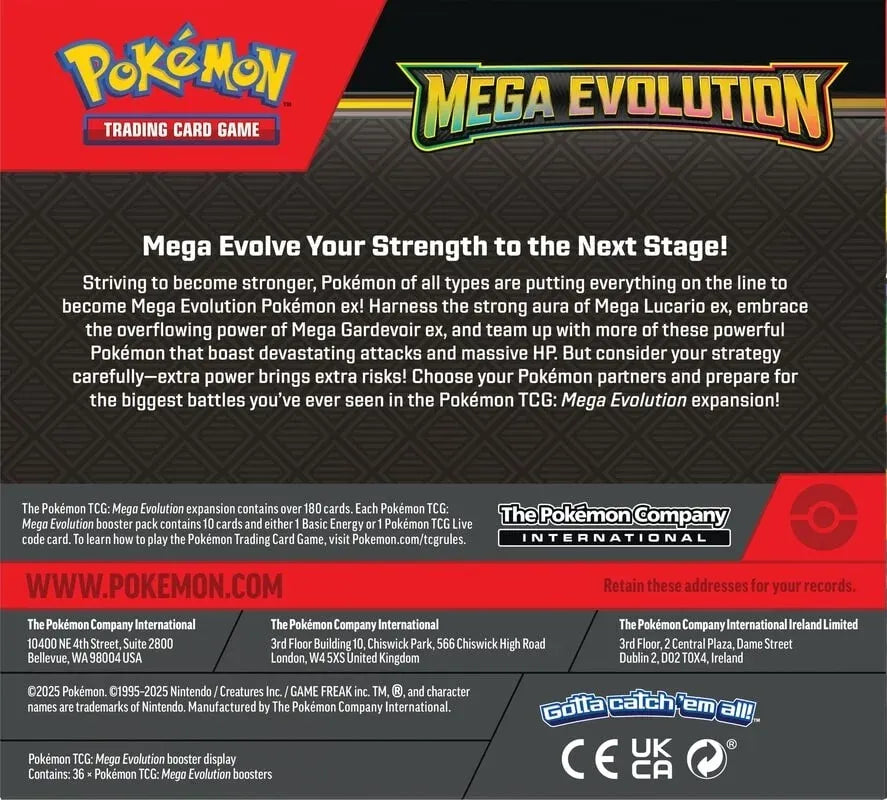 PRE-ORDER: POKÉMON DISPLAY: MEGA EVOLUTION