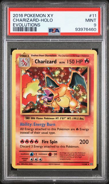 2016 CHARIZARD HOLO XY #11 - PSA 9