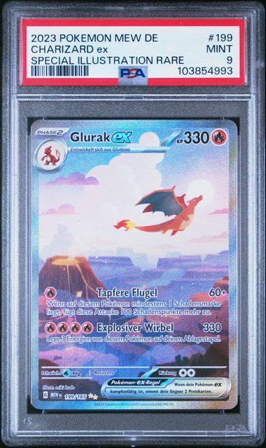 2023 CHARIZARD EX #199 - PSA 9