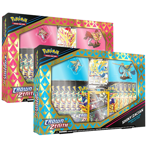 POKÉMON SWORD & SHIELD: CROWN ZENITH PREMIUM FIGURE COLLECTION - SHINY ZACIAN & ZAMAZENTA