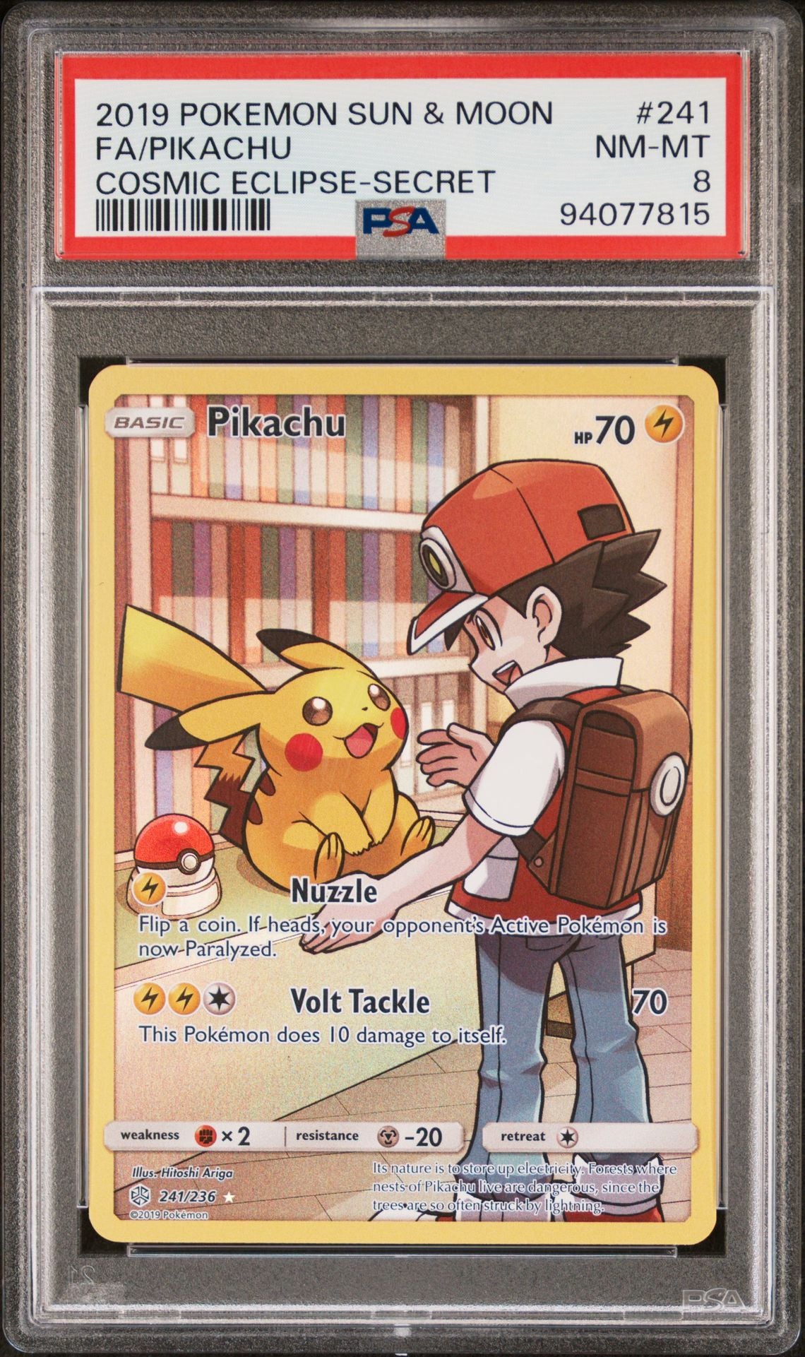 2019 PIKACHU #241 - PSA 8