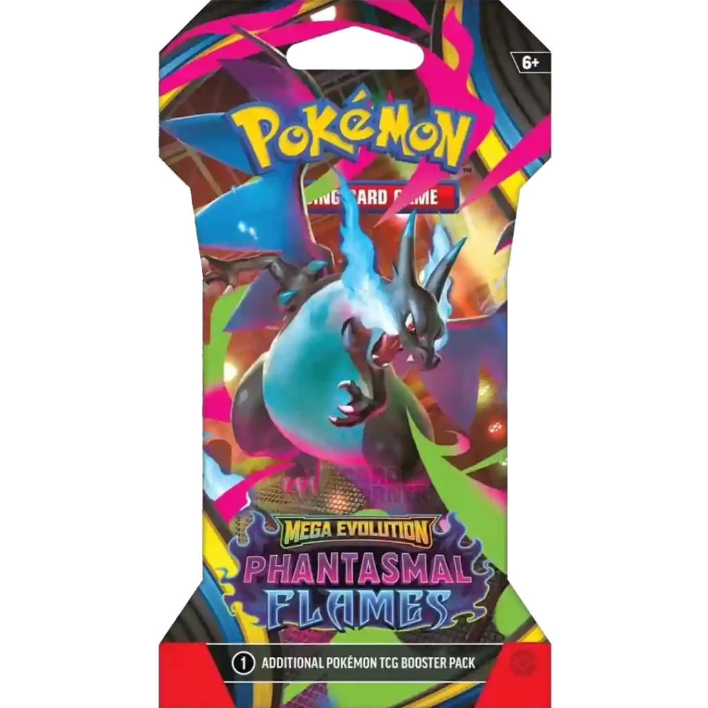 POKÉMON SLEEVED BOOSTER MEGAEVOLUTION: PHANTASMAL FLAMES
