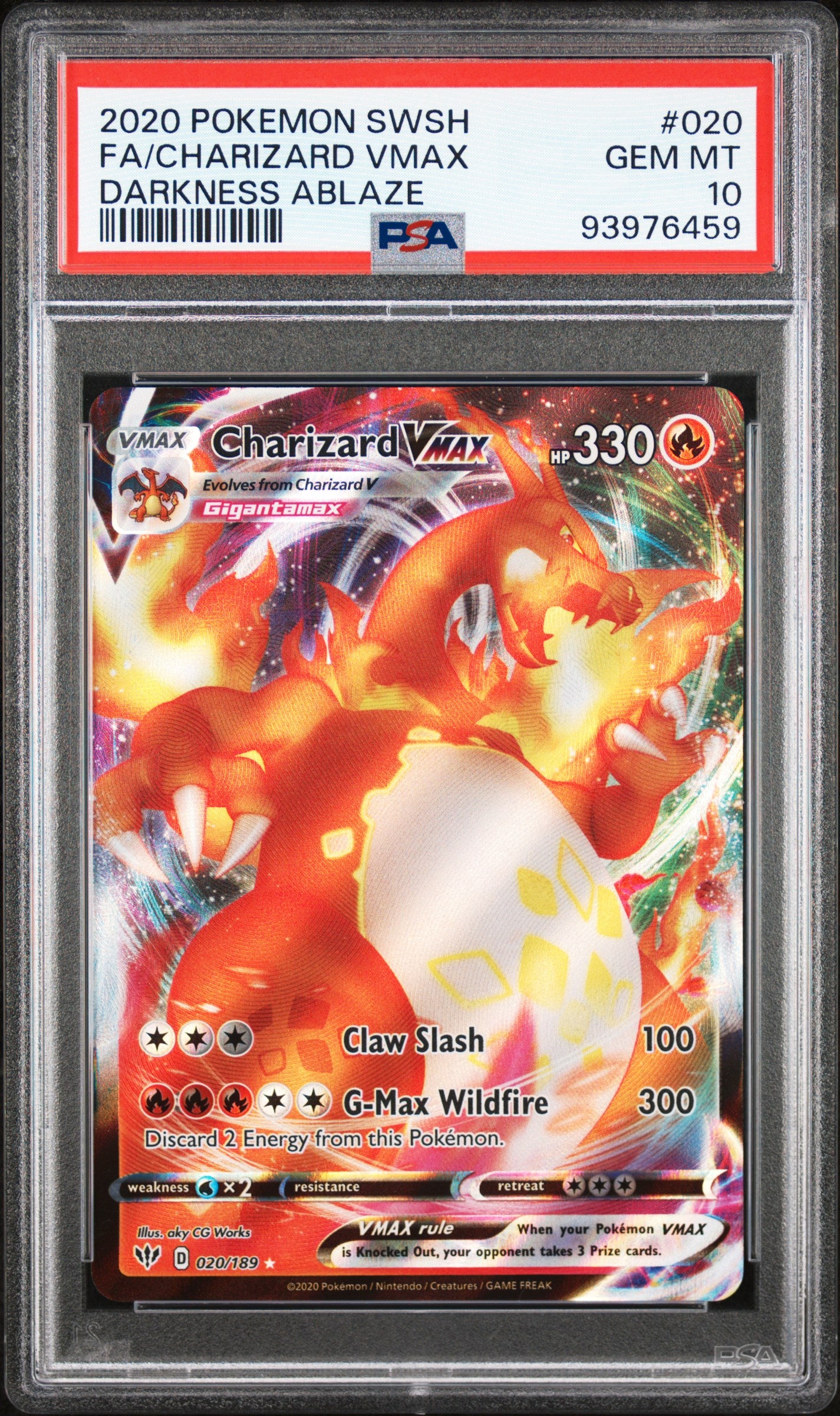 2020 CHARIZARD VMAX #020 - PSA 10