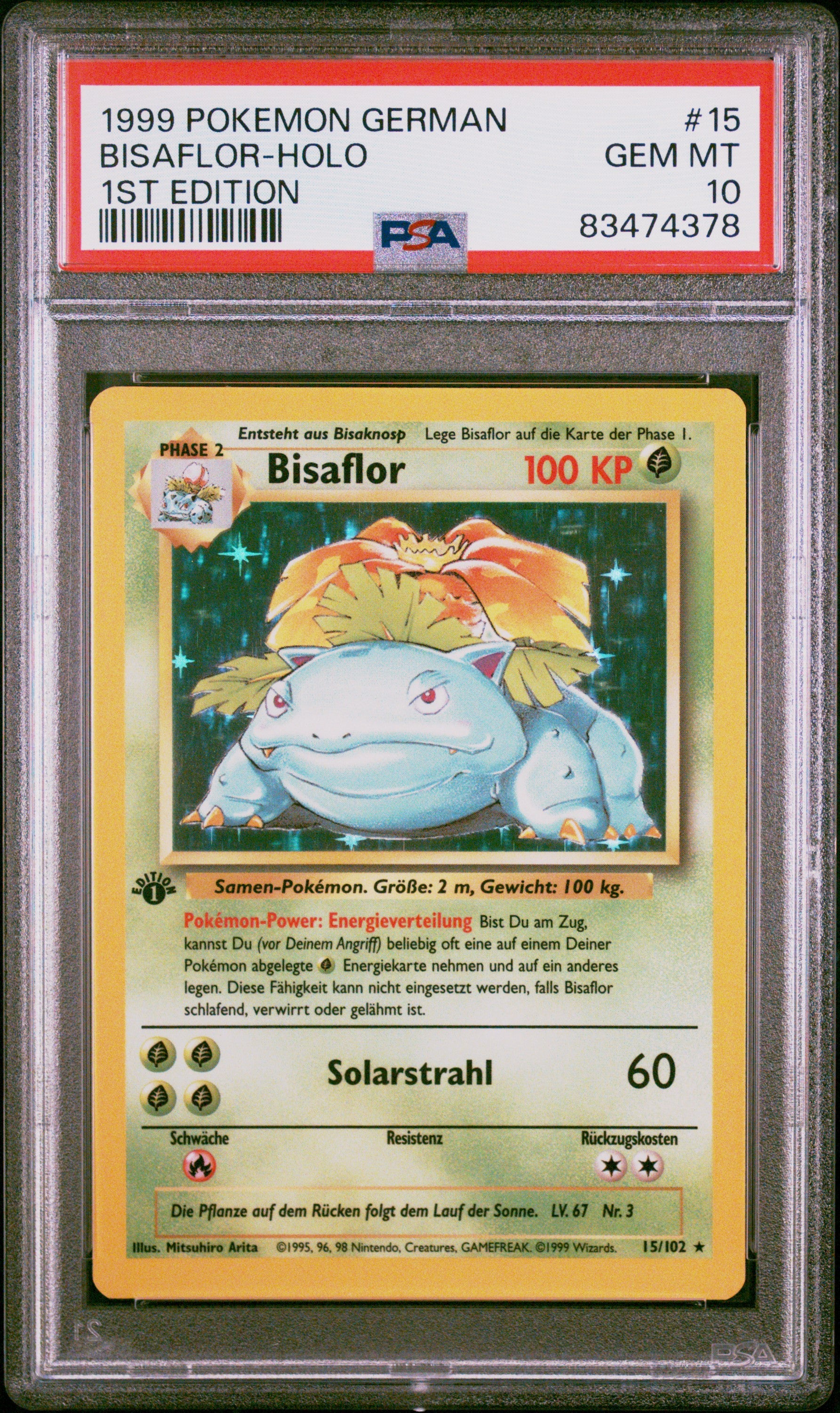 1999 BISAFLOR 1ST EDITION #15 - PSA 10