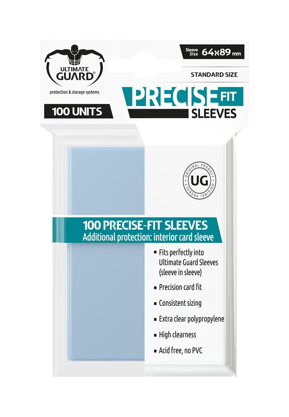 UG PRECISE-FIT SLEEVES CLEAR (100 STK.)